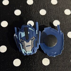 Blue Transformer Head Magnetic Shoe Charm